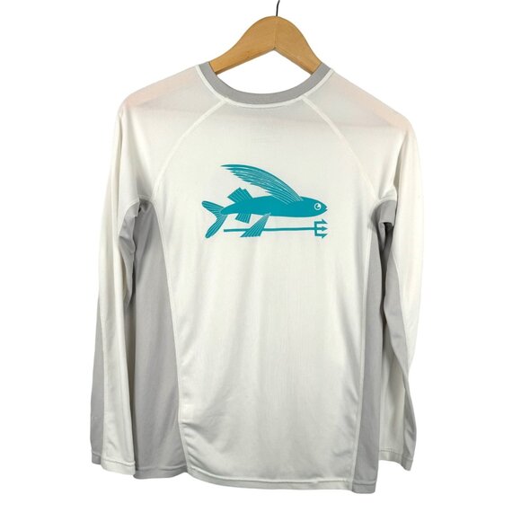 Patagonia kids base‎ layer shirt shark boys sz M(10) - Picture 4 of 9